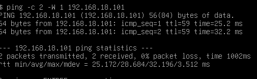 Test complementaire depuis VM22