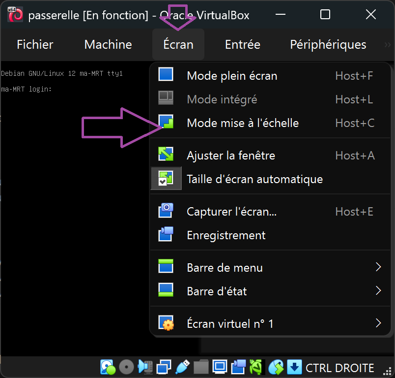 Mode mise à l'échelle