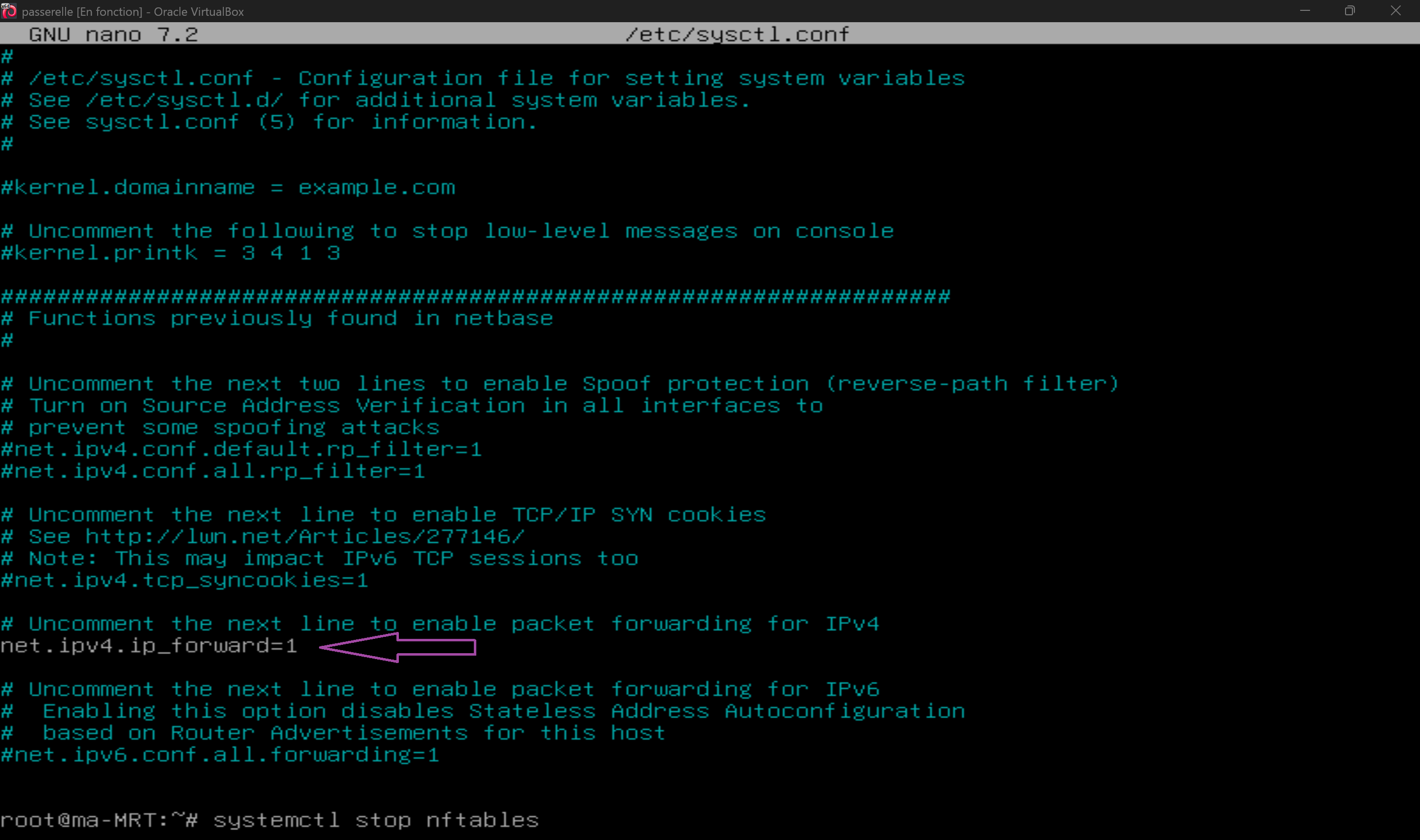 Désactiver le pare-feu