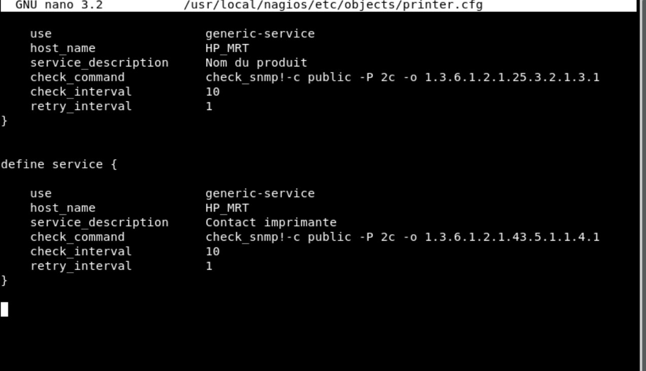 Configuration de services supplementaires pour l imprimante