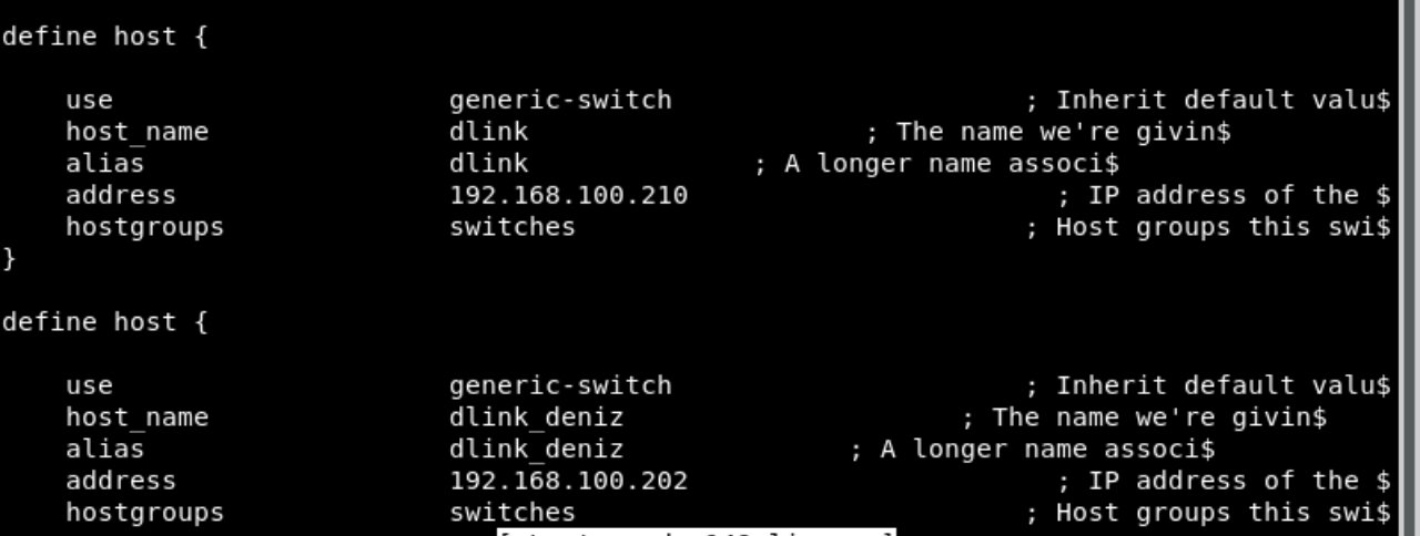 Declaration des switchs dans Nagios
